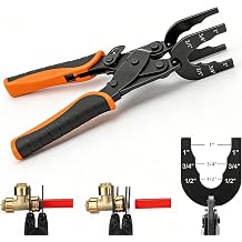 Push-Fit Disconnect Tong Tool, Sizes 1/2", 3/4", 1" Disconnect Pliers, Push Fit Disconnect Tong Tool, Disconnects Tongs Tool, Multi-Sized Removal Tools, for Removing Brass Push-in and Water Pipe