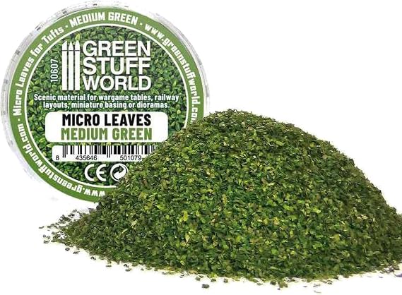 Greenstuff World Micro Leaf Medium Green Scenery Material GSWD-10607