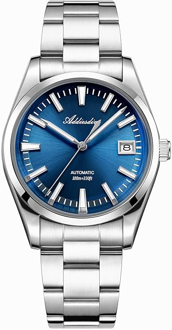ADDIESDIVE Luxury Mens Automatic Watch NH35A Selfwinding Movement Casual Watch Curved Glass BGW9 Luminous 100M Waterproof