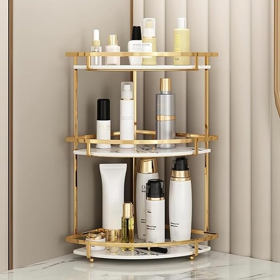 Bath Rack, Triangular Corner Storage, Rustproof Stainless Steel, Suitable for Bathroom, Kitchen, Washroom, 2/3 Tiers, Removable, Space Saving Design, Shampoo and Cosmetic Organization 3 Tiers