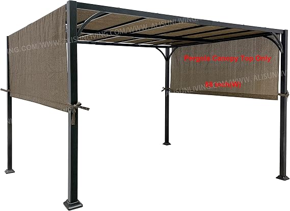 ALISUN Universal Pergola Canopy Top for 8' x 10' Pergola, Brown