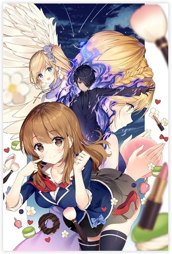 AI Japanese Anime Sexy Girl Anime Drawing Cute 94 Girls Uniform Long Haired Girl 88 Canvas Poster Wall Art Decor Print Picture Painting for Living Room Bedroom