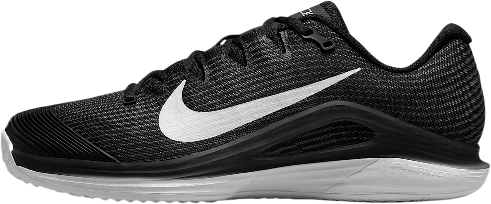 Nike Vapor 12 Men's Clay Court Tennis Shoes (HQ6026-001, Black/Dark Smoke Grey/White) Size 10.5