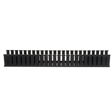 Panduit G1.5X2BL6 Type G Wide Slot Wiring Duct, PVC, Black