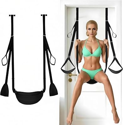 Sex Furniture Adult Door Swings for Bedroom Hold to 300Lbs Sexy Swing for Couples Bedroom Sexy Accessories for Couples Adult Door Swing for Couples Hanging Swing Sex Sling Heavy Yoga Sweater F7