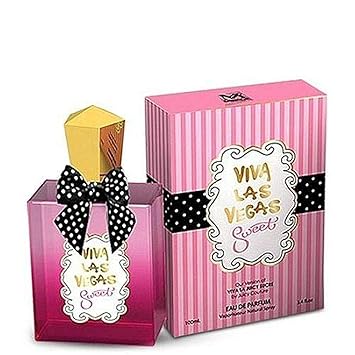 Viva Las Vegas Sweet Eau de Parfum by Mirage - 3.4 Fl Oz - Notes of Peach, Almond, Vanilla