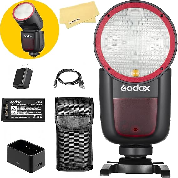 GODOX V1 V1-C TTL Godox Flash for Canon Flash Speedlite,76Ws Round Head