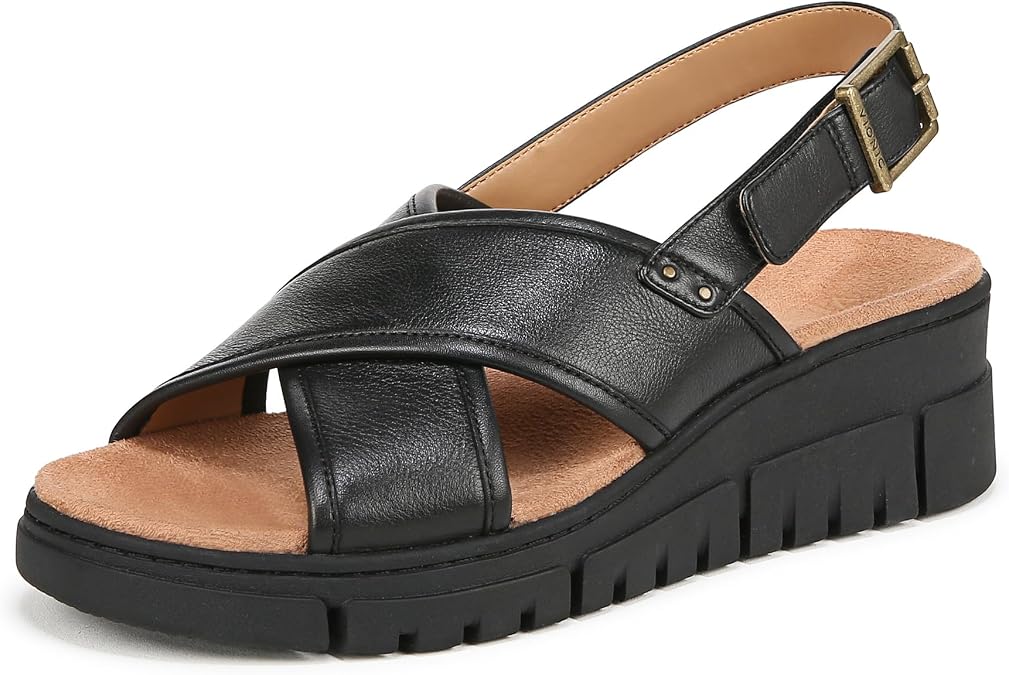 Vionic Uptown Sonoma Women's Sandals with Arch Support Black UK 7 Medium Fit