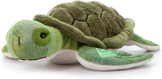 The Petting Zoo Baby Conservation Sea Turtle Stuffed Animal Plushie, 10 in