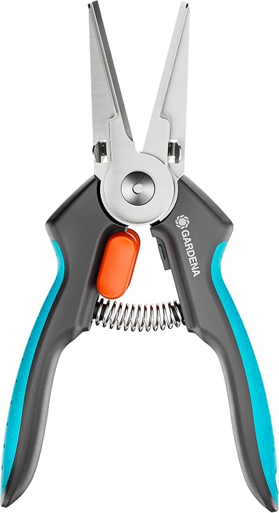 GARDENA GripCut Herb Scissors, German Steel, 12213 | Grips & Trims Fresh Herbs Precisely at the Exact Location