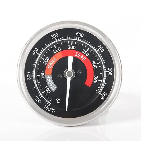 Upgrade Replacement Thermometer for Green Egg Grill(All BGE Sizes),150-900F 3.3" Large Face Stainless Steel Grill Temperature Cooking Thermometer for Kamado Accessories Waterproof