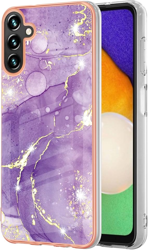 Marble Grain Case for Samsung Galaxy A36 5G, IMD Purple