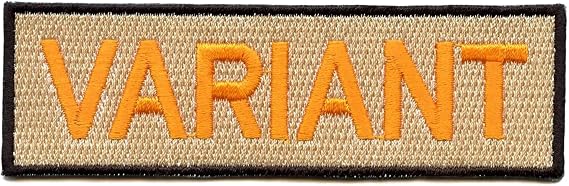 Variant Patch Uniform Box Logo Embroidered Iron On