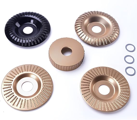 19PCS Angle Grinder Wood Carving Disc Set for 4-4.5"