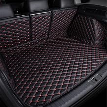 Full Coverage Car Boot Trunk Mat Liner for Hond-a CRV CR-V Hybrid 2019 2020 2021 2022, Car Boot Cover Anti-Slip Carpets Auto Styling Accessories,Black Red