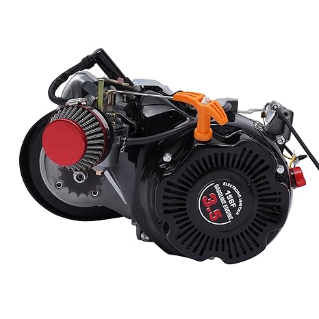 Bike Engine Kit 4 Stroke 3HP 100CC Bicycle Engine Kit Full Set 4-Stroke OHV Bicycle Engine Motor 3600rpm Single Cylinder Air Cooled Recoil Start Petrol Gas Motorized Bike Motor Kit