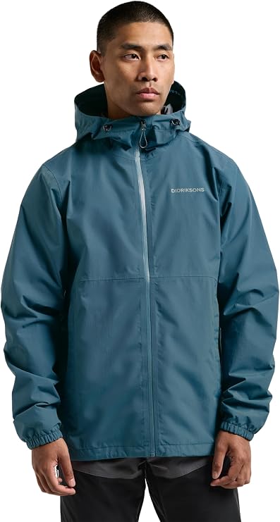 Didriksons Dario Jacket - Men's Rain Jacket - Waterproof & Windproof - Swedish Design