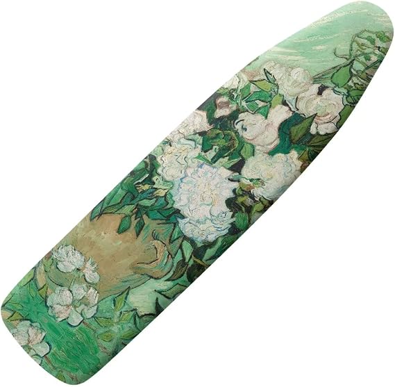 White Rose Ironing Board Cover Dust Covers 15 x 54 Heavy Duty Iron Board Covers Standard Size Padding Decorative Covers for Most Iron Boards Ironing Pad Cover