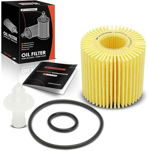 A-Premium 10K Miles Protection Cartridge Engine Oil Filter | Compatible with for Toyota Camry, Tacoma, Highlander, Sienna, Venza RAV4 & Lexus RX350/450h/450hL, ES300h/350, IS200T/250/300
