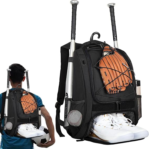 Baseball Bag Large Capacity Baseball Bat Bag, Youth Softball Backpack