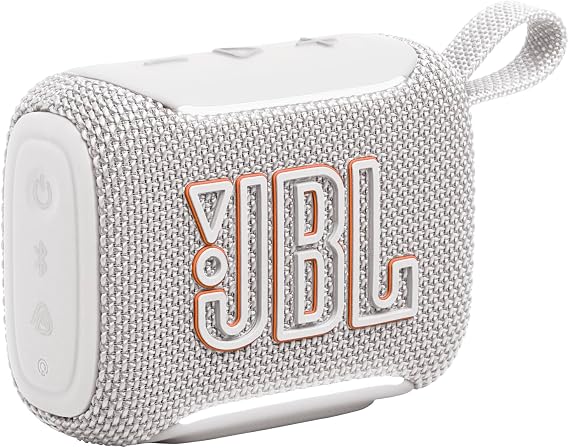 JBL Go 5, Ultra‑Portable Bluetooth Speaker, Waterproof, White