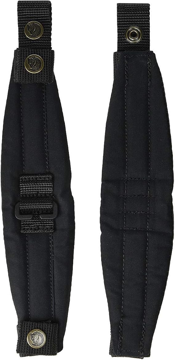 Fjallraven Kanken Mini Shoulder Pads - 100% Polyester - Hook-and-loop - Snap Button Strap Black 1 One Size One Size