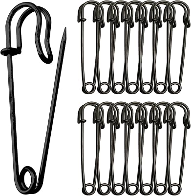 30Pcs Large Safety Pins, 1.8 Heavy Duty Safety Pins for Clothes, Blanket, Sweaters, Shawls, Crafts