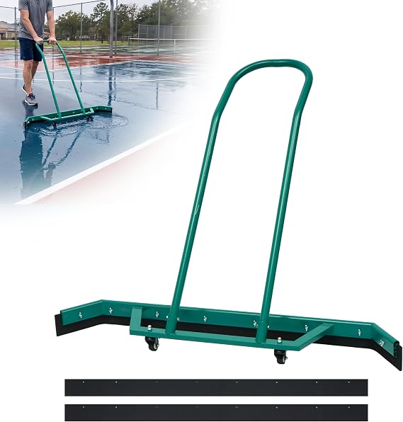 AIWFL 4.3FT Aluminium Alloy Sport Tennis Court Squeegee with Wheels