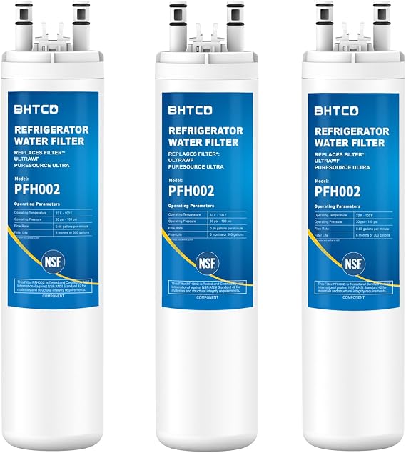 Water Filter for Frigidaire FGHS2631PF4A FGHC2331PFAA FGHC2331PFCA | Replacement filter cartridge Fit FGHS2655PF5A FGHS2631PF3 FGHC2342LF3 FGHF2366PFEA For refrigerator use