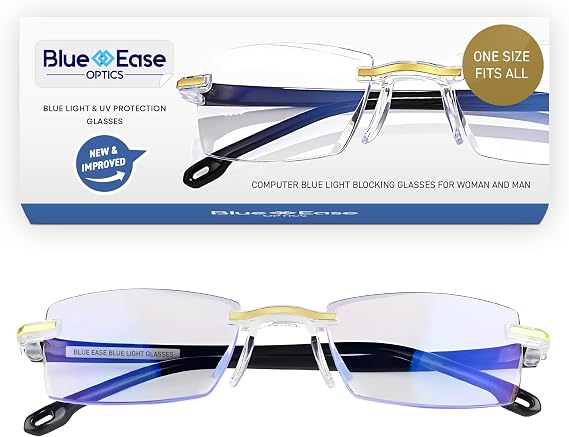 Blue Ease Optics Glasses for Women and Men Blue Light Blocking Glasses