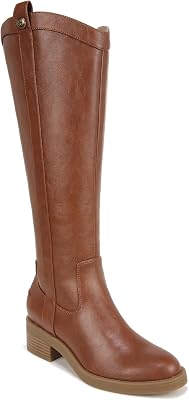 LifeStride Womens Bridgett Knee High Riding Boot Walnut Brown Faux Leather 9 W