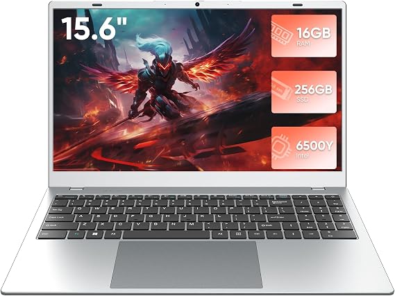 2026 New Laptop, 16GB RAM 256GB SSD 15.6" Laptop Computer, 6500Y Processor (up to 3.4GHz, Beats 5205U, 4425Y), FHD IPS Display, Lightweight Laptops for Student and Business, WiFi 5