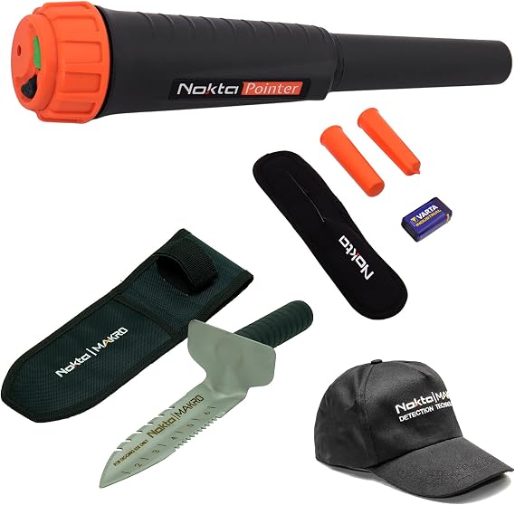 Nokta Makro Waterproof Pin Pointer Metal Detector with Premium Digger & Cap