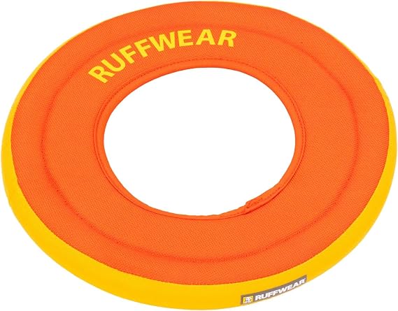 Ruffwear, Hydro Plane Flying Disc Dog Toy, Tangelo Orange, 12", Large