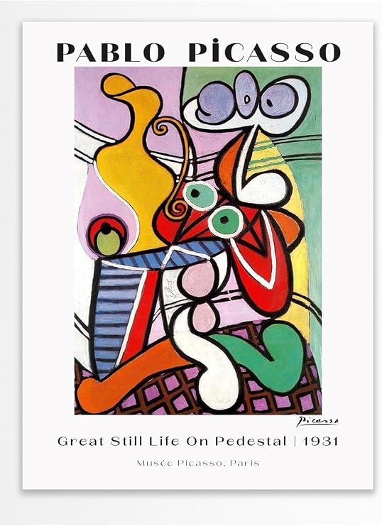 Postifull Pablo Picasso Duvar Posteri - Estetik Duvar Dekoru - Sanat Serisi Posterleri - Kalın Kağıt;30 X 42 Gri - 15