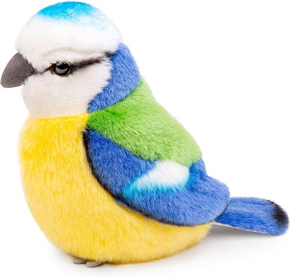 FRANKIEZHOU Eurasian Blue Tit Stuffed Animal 5",Bird Plush Toy, Delicate, Christmas Plush, Girl Toys, Children's Gifts