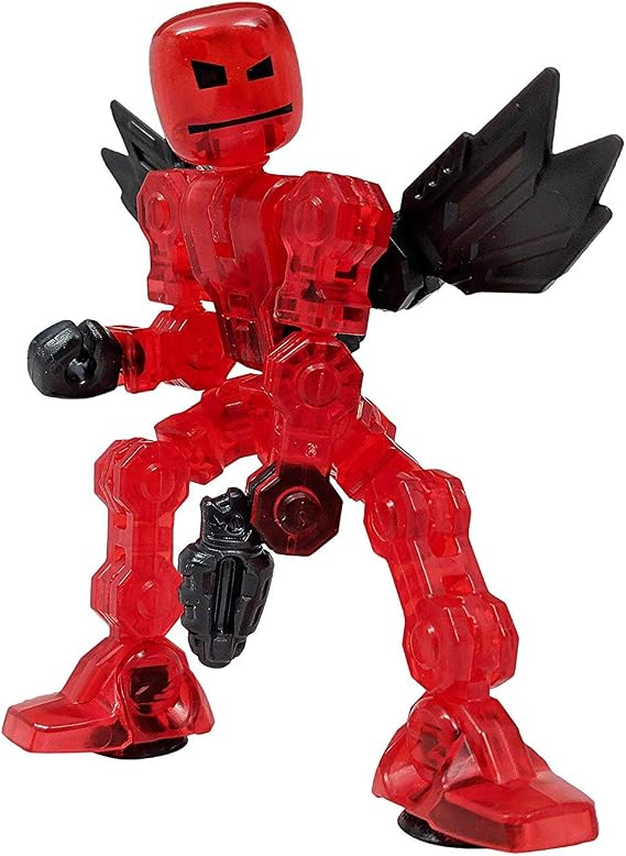 Zing Klikbot Axil - Series 1 - Red - Stop Motion Animation Toy Figure
