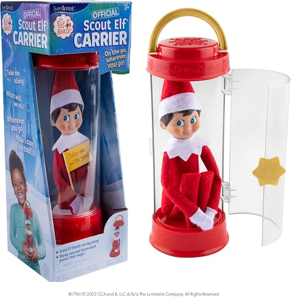 The Elf on the Shelf Official Scout Elf Carrier | Official Scout Elf travel carrier with accessories for magical North Pole adventures. Scout Elf not included.