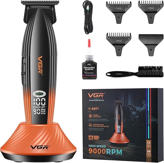 VGR 889T Professional Hair Trimmer for Men with Zero-Gap T-Blade