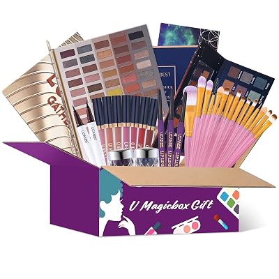 Professional Make Up Sets, All In One Makeup Kit Holiday Beauty Gift Set Starter Cosmetics Full Kits for Women & Teen Girl - Include Eyeshadow Palette, Eyeliner, Foundation, Brush and etc…