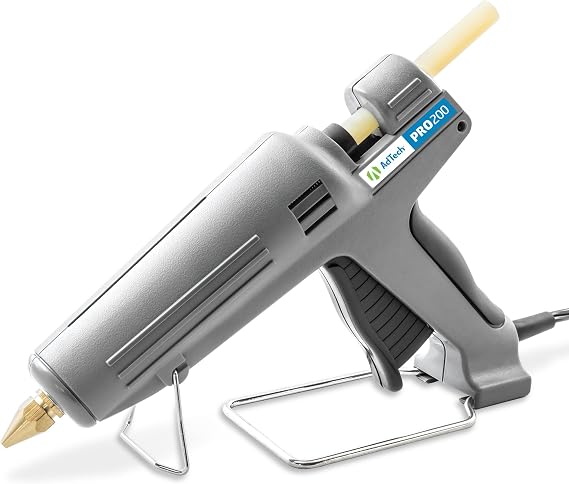 AdTech Industrial Strength Full Size High-Output Hot Melt Glue Gun Professional Grade Hot Glue Gun for Carpentry, Repairs & Remodeling, Grey, 200 watts - 189