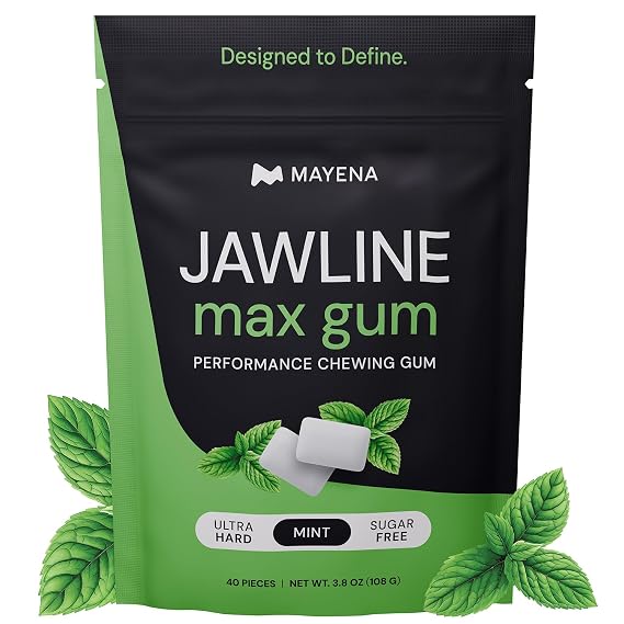 Mayena Jawline Max Gum (Mint) | Ultra-Hard Chewing Gum