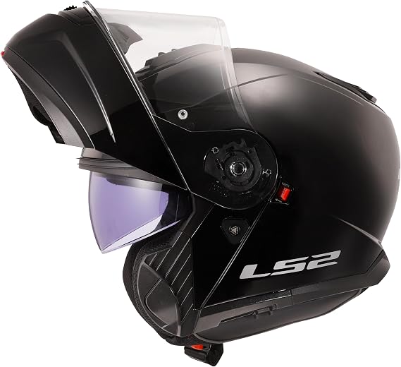 LS2 Motorcycle Helmet. Modular / Flip Front. FF908 STROBE II MATT BLACK-06 (S) 55-56cm