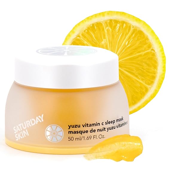 Saturday Skin Vitamin C Brightening Overnight Jelly Face Mask, 1.69 fl oz