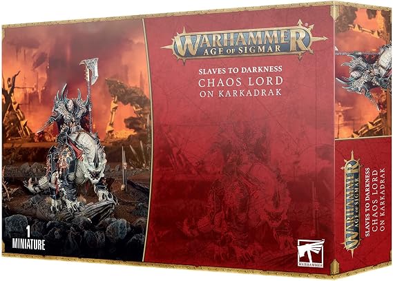 Warhammer Age of Sigmar Games Workshop Slaves to Darkness: Chaos Lord On Karkadrak