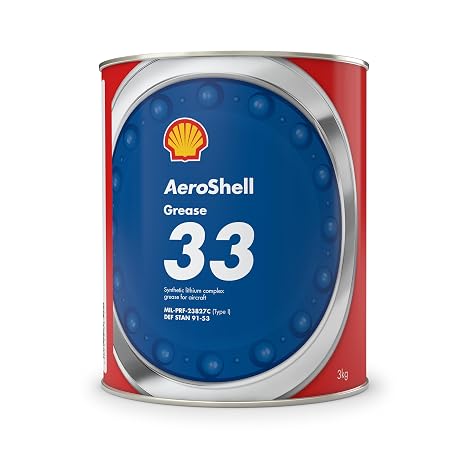 AeroShell Grease 33 Universal Airframe Synthetic Aircraft Grease - 3 Kg (6.6 lb) Can