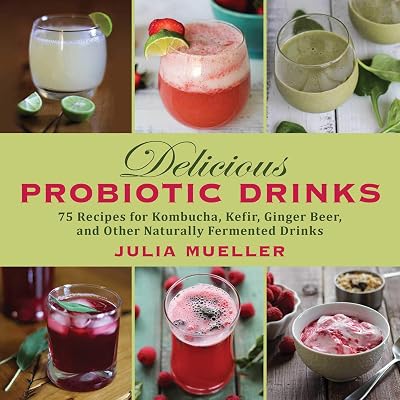 Delicious Probiotic Drinks: 75 Recipes for Kombucha, Kefir, Ginger Beer, and Other Naturally Fermented Drinks Hardcover February 4, 2014