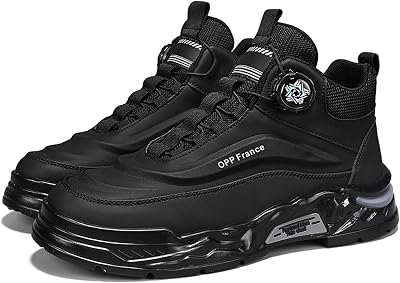 Mens Casual Sports Shoes - Winter Plush Warm Shoes - Fashionable Outdoor Casual Shoes - Anti Slip Work Shoes - Comfortable Lazy Shoes