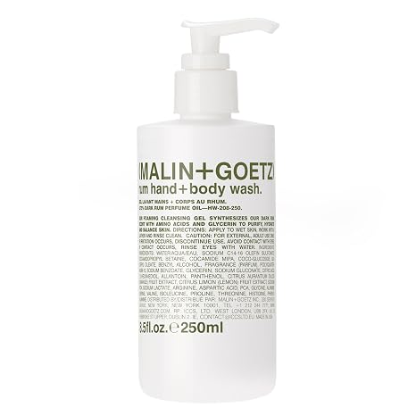MALIN+GOETZ Hand + Body Wash, Foaming Cleanser, pH-Balanced, Unisex