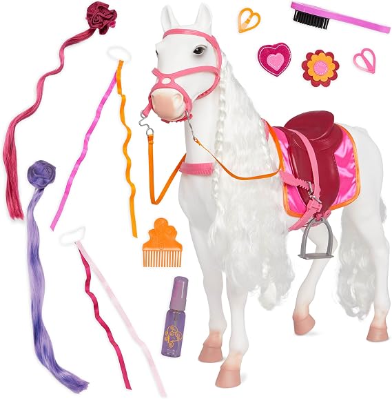 Our Generation - Camarillo Horse - Toy Horse - Hair Styling Accessories - 18-Inch Dolls - Pretend Play - Toy for Kids 3 Years +